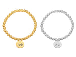 Alpha Phi Sorority Beaded Bracelets, Sorority Beaded Strech Bracelet