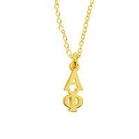 Alpha Phi Sorority Lavalier Neckace Gold Filled