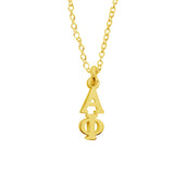 Alpha Phi Sorority Lavalier Neckace Gold Filled