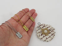 Alpha Phi Sorority Mini Bar Necklaces, Sorority Necklace