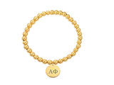 Alpha Phi Sorority Beaded Bracelets, Sorority Beaded Strech Bracelet