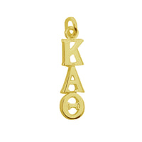 Kappa Alpha Theta Greek Sorority Lavalier Necklace Gold Filled