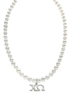 Chi Omega Pearl Necklace Chi O Greek Sorority Pearl Necklace