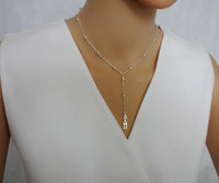 Alpha Delta Pi Beaded Y Sorority Necklace Jewelry