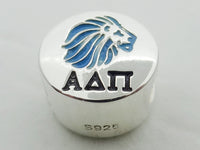 Alpha Delta Pi Enamel Lion Greek Sorority Bead European Big Hole Bead