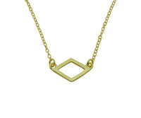 Alpha Delta Pi Open Diamond Necklace ADPi Floating Necklace Pendant GOLD FILLED