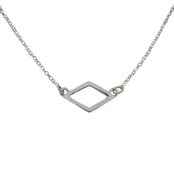 Alpha Delta Pi Open Diamond Necklace ADPi Floating Necklace Pendant