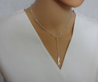 Alpha Gamma Delta Beaded Y Sorority Necklace Jewelry