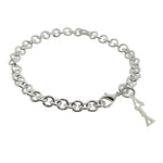 Alpha Gamma Delta Rolo Sorority Bracelet with Lobster Clasp