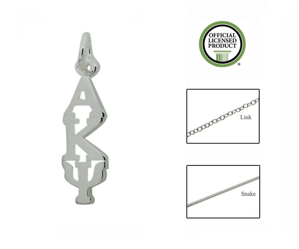 Alpha Kappa Psi Greek Sorority Lavalier Charm Drop Necklace - DKGifts.com