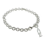 Alpha Omega Epsilon Rolo Sorority Bracelet with Lobster Clasp - DKGifts.com