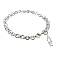 Alpha Omega Epsilon Rolo Sorority Bracelet with Lobster Clasp - DKGifts.com