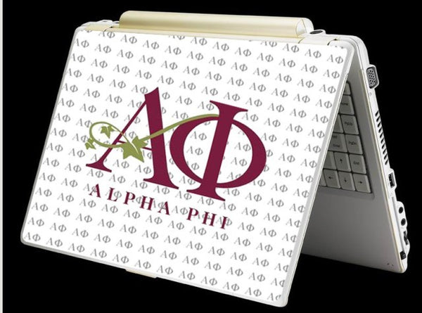 Alpha Phi Sorority Laptop Skin Sticker Cover Decal Art -- One Size Fits All
