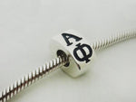 Alpha Phi Letter Greek Sorority Bead European Big Hole Bead - DKGifts.com