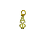 Alpha Phi Greek Sorority Lavalier Drop Charm Pendant Necklace Gold Filled