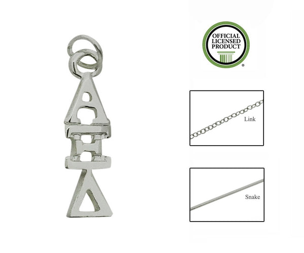 Alpha Xi Delta Greek Sorority Lavalier Charm Drop Necklace - DKGifts.com