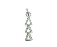 Tri Delta Delta Delta Greek Sorority Lavalier Charm Drop Necklace - DKGifts.com
