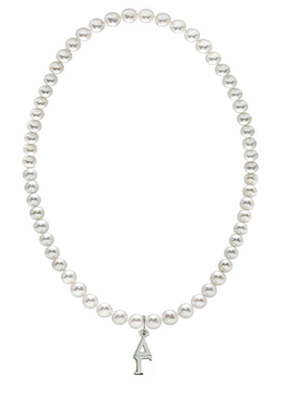 Delta Gamma Stretch Pearl Sorority Necklace Greek Sorority Pearl Necklace