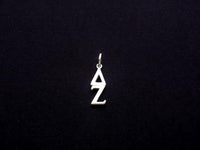 Delta Zeta Sorority Lavalier Necklace Sterling Silver - DKGifts.com