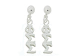 Phi Sigma Sigma Post Greek Sorority Earring - DKGifts.com