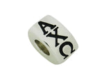 Alpha Chi Omega Letter Greek Sorority Bead European Big Hole Bead