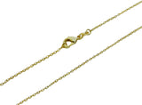 Phi Mu Greek Sorority Lavalier Drop Charm Pendant Necklace Gold Filled
