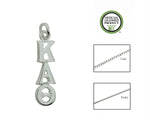 Kappa Alpha Theta Greek Sorority Lavalier Charm Drop Necklace - DKGifts.com