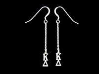 Kappa Delta Dangle Greek Sorority Earring Sterling Silver - DKGifts.com