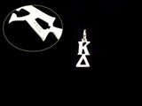 Kappa Delta Sorority Lavalier Necklace Sterling Silver - DKGifts.com