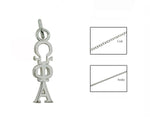 Omega Phi Alpha Greek Sorority Lavalier Pendant Necklace - DKGifts.com