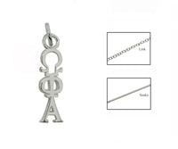 Omega Phi Alpha Greek Sorority Lavalier Pendant Necklace - DKGifts.com