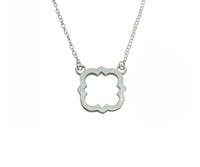 Phi Mu Quatrefoil Necklace Pendant Floating Necklace