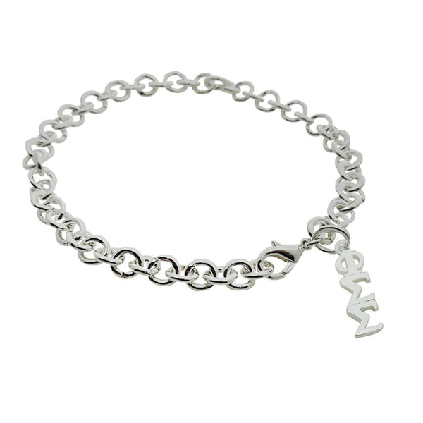 Phi Sigma Sigma Rolo Sorority Bracelet with Lobster Clasp - DKGifts.com