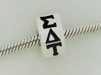 Sigma Delta Tau Letter Greek Sorority Bead European Big Hole Bead - DKGifts.com