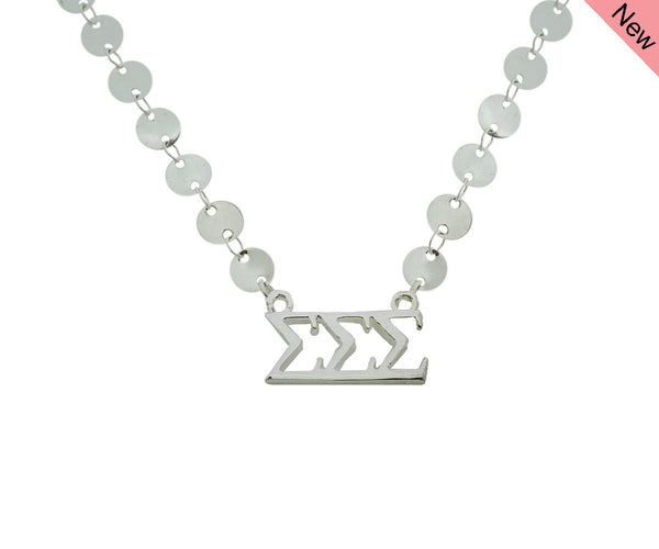 Tri Sigma Sigma Sigma Sorority Jewelry Choker Floating Sorority Necklace