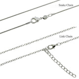 Tri Sigma Sigma Sigma Sorority Lavalier Necklace with Pearl - DKGifts.com