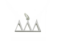 Horizontal Tri Delta Delta Delta Greek Sorority Lavalier Drop Charm Pendant