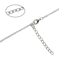 Tri Sigma Sigma Sigma Floating Sorority Lavalier Necklace with Gemstone - DKGifts.com