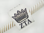 Zeta Tau Alpha Crown Barrel Bead ZTA Sorority Bead to Fit Story Bracelet