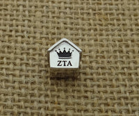 Zeta Tau Alpha Sorority Bead Fit Most European Style Charm Bracelet Big Hole Bead