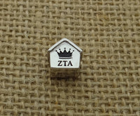 Zeta Tau Alpha Sorority Bead Fit Most European Style Charm Bracelet Big Hole Bead