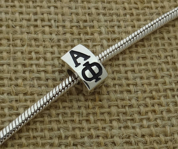 Alpha Phi Sorority Bead Fit Most European Style Charm Bracelet Big Hole Bead