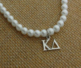 Kappa Delta Sorority Pearl Necklace Sorority Pearl Lavalier Necklace Jewelry with 2" Extender