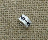 Zeta Tau Alpha ZTA Sorority Bead Fit Most European Style Charm Bracelet Big Hole Bead