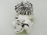 Antique Phi Mu Lion Greek Sorority Bead European Big Hole Bead